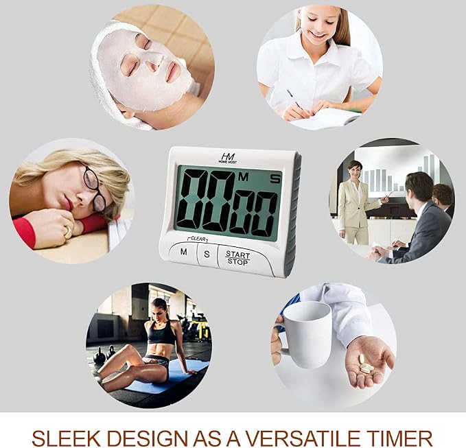 3" Large Display Kitchen Timer - Image 5