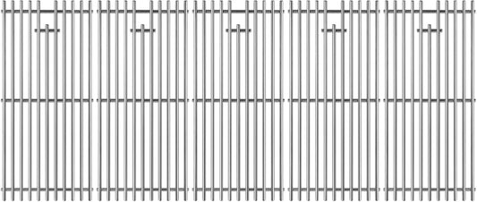 16517 Stainless Steel 5 Cooking Grates Replacement Parts for Bull Angus 40" Grill 57568 57569 57568CE 57568AGA 57569CE Brahma Lion Premium L90000 57569CE 57569CE Gas Grill 19-1/4"