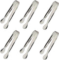 6PCS Ice Tongs Mini Sugar Tongs 4.25Inch Stainless Steel Kitchen Utensils Set by Sunenlyst