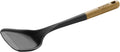 STAUB Wok Spatula, Perfect for Scooping, Flipping, Stirring, and Turning Stir Fries, One Size, Durable BPA-free Matte Black Silicone, Acacia Wood Handles, Safe for Nonstick Cooking Surfaces