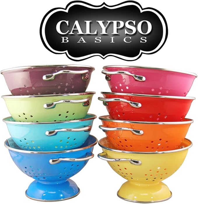 Calypso Basics by Reston Lloyd Powder Coated Enameled Colander, 5 Quart - Image 6