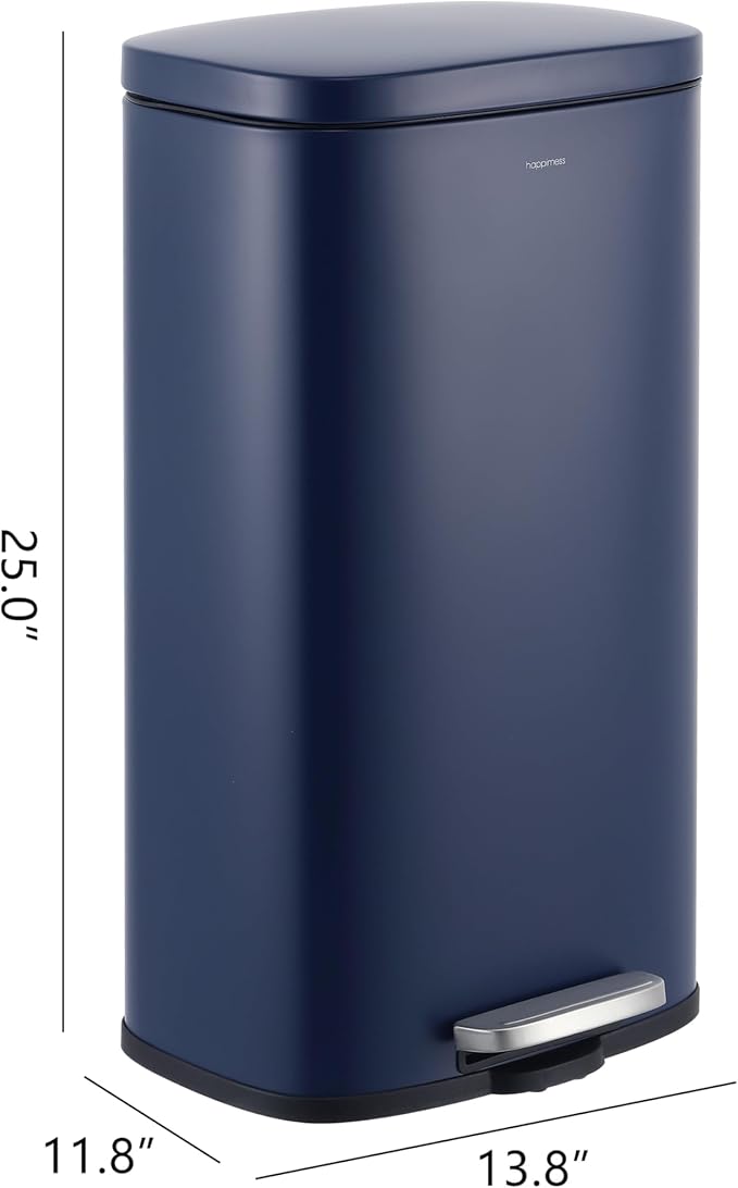 happimess HPM1011E Curtis 8-Gallon Step-Open Trash Can, Fingerprint Resistant - Image 4
