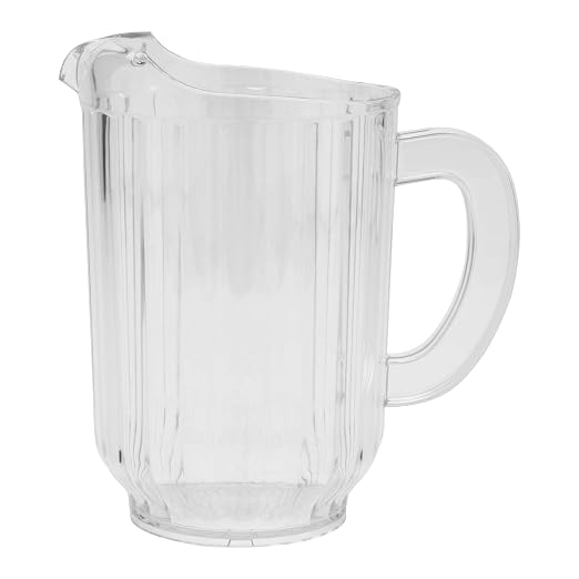 G.E.T. P-2064-1-CL BPA-Free Break-Resistant Restaurant Style Plastic Pitcher - Image 3