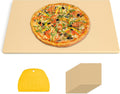 Extra Large Pizza Stone 22" x 14",Rectangular Pizza Grilling/Baking Stone 22 Inch,Industrial Commercial Home Oven Stone,Ideal for Grilling Baking Several Pizzas Bread