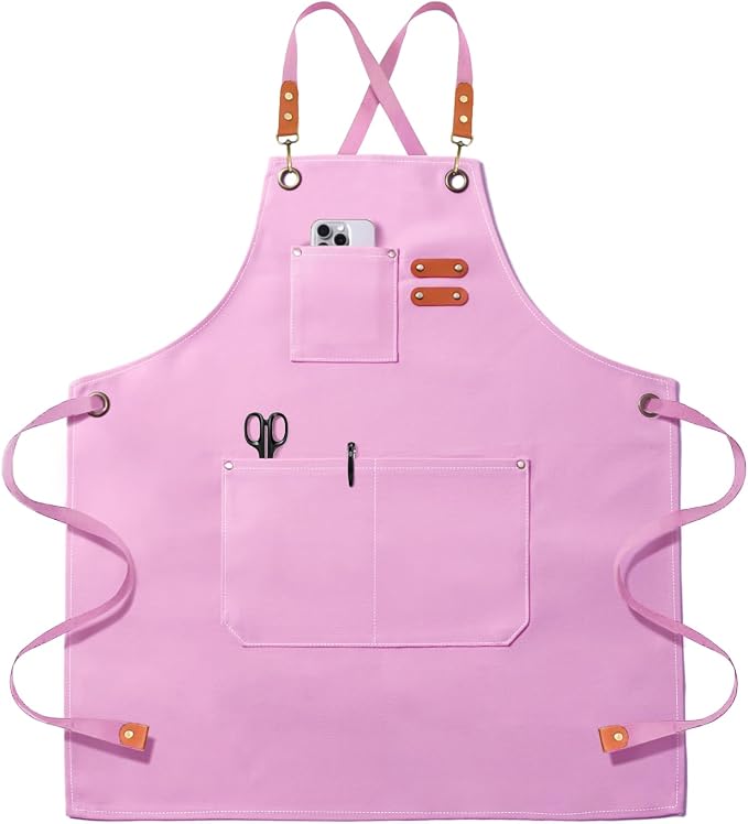 OUNLEN Chef Apron for Men Women Canvas Aprons by OUNLENAPRON
