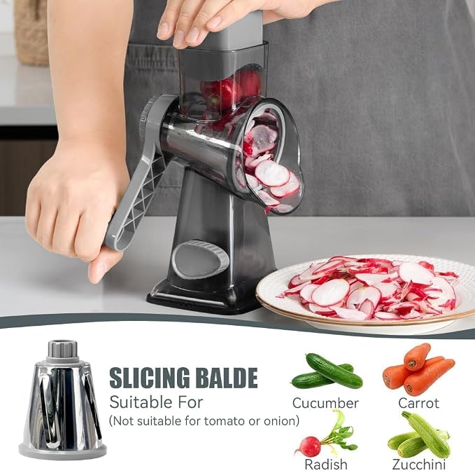 KEOUKE Rotary Cheese Grater Pro 6 in 1 - Image 5