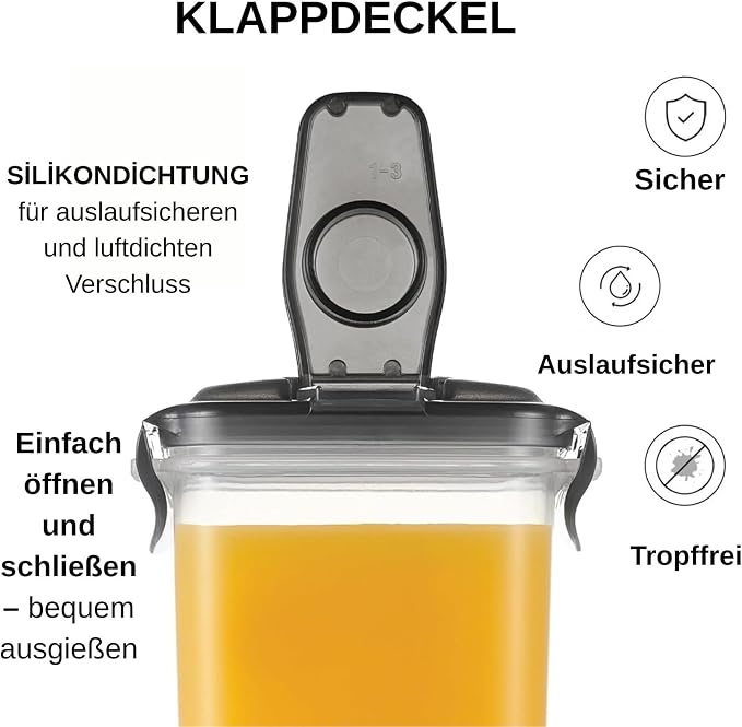 LocknLock Aqua Fridge Door Water Jug | Clear Pitcher | BPA Free Plastic Pitcher - Image 2