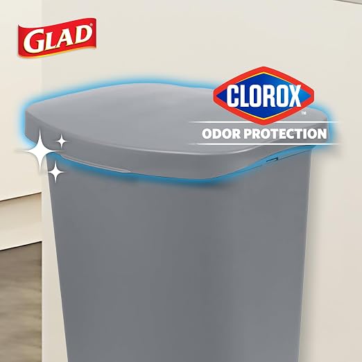 Glad Kitchen Trash Can | Large Plastic Waste Bin - Image 3