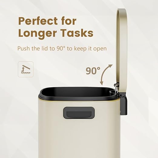 ELPHECO Kitchen Trash Can with Lid Soft Close, 13 Gallon / 50L Stainless Steel - Image 5