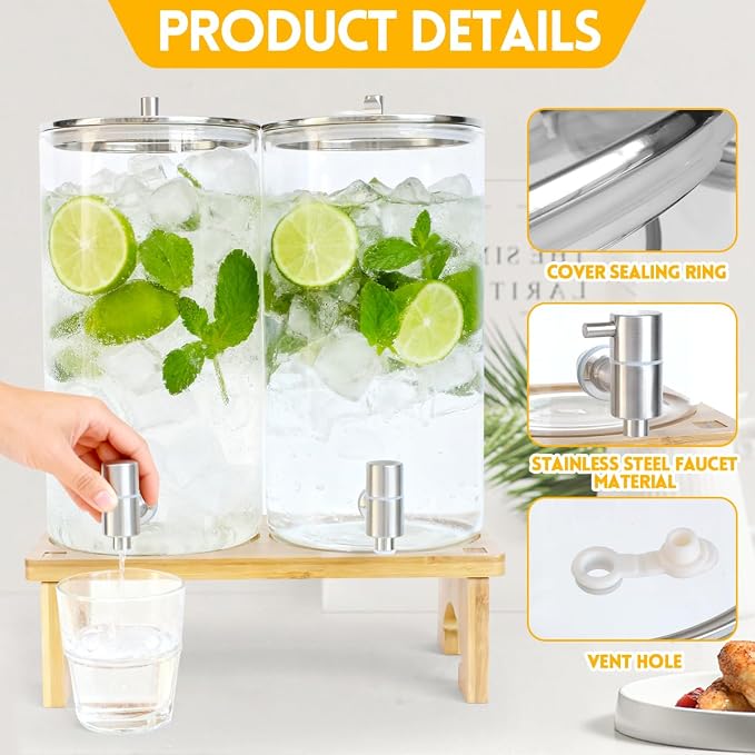 2 Pack 1.5 Gallon Drink dispenser - Image 6