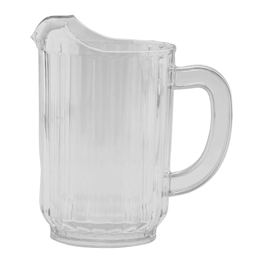G.E.T. P-3032-1-CL-EC BPA-Free Break-Resistant Restaurant Style Plastic Pitcher - Image 3