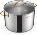 Ciwete 12 Quart Stock Pot with Lid, Upgraded Tri-Ply Stainless Steel Pot by Ciwete