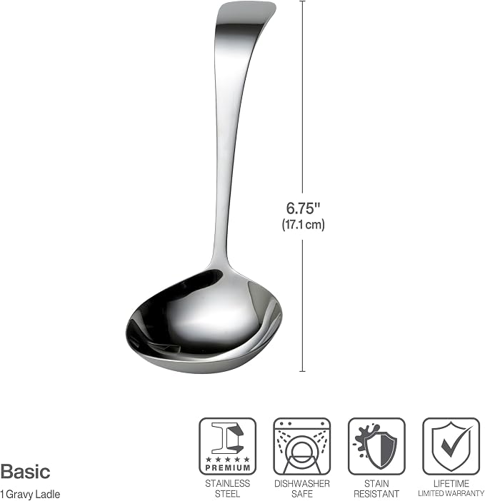 Towle Living Basic Serving Gravy LadleServing Utensil - Image 3