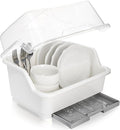 Dish Drying Rack, Plastic Plate Cup Dryer Holder by Acshio