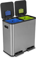 SIMPLI-Magic 21 Gallon Dual Compartment Kitchen Trash Can by Simpli-Magic