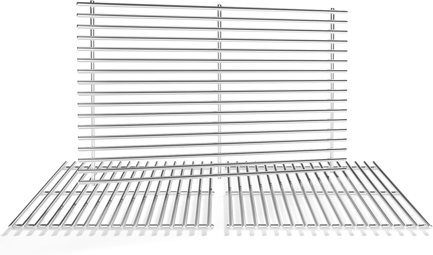 3Pack Stainless Steel Replacement Grill Parts for Weber Genesis 2 GS4 Grates 66089 66097 LX 400 SER GBS S-435, Weber Genesis II E-410, E-435, S-435, SE-410, Kitchen-aid 720-0856V 740-0781