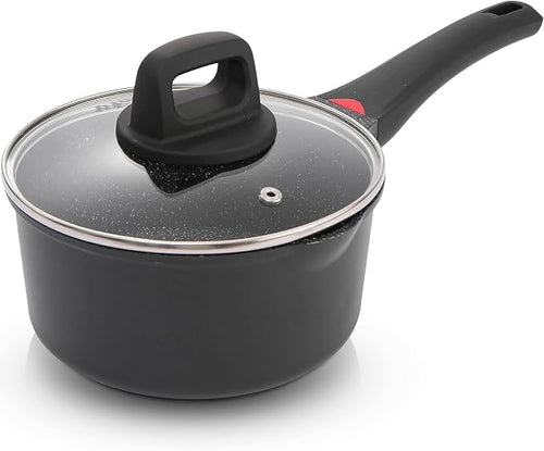 1.3 Quart Sauce Pan with Glass Lid by CAINFY