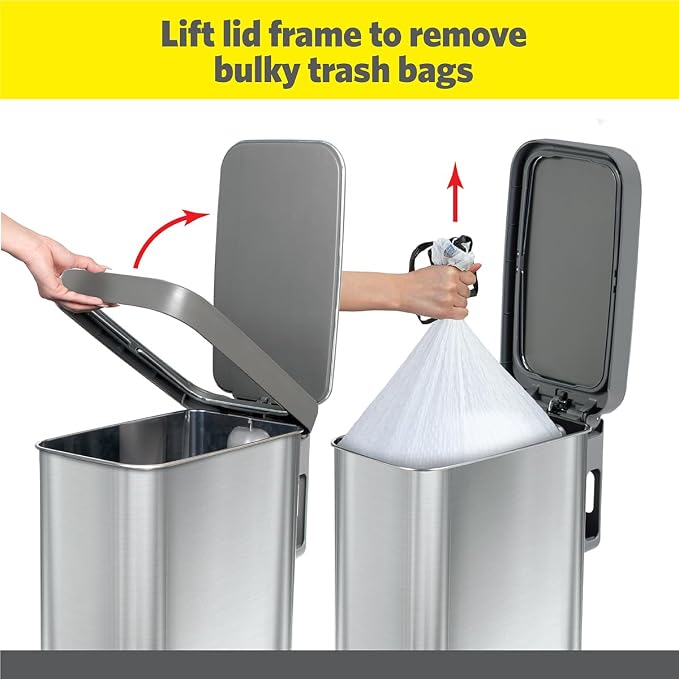 Glad Slim Trash Can with Clorox Odor Protection - Image 3