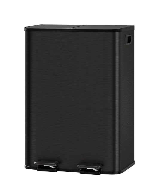Garvee Double Trash Can, 2 x 8 gal Garbage Can by Garvee