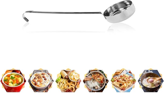 10.55 Inch 3 oz 6 Pcs Silver Stainless Steel 201 Long Handle Soup Spoon - Image 5