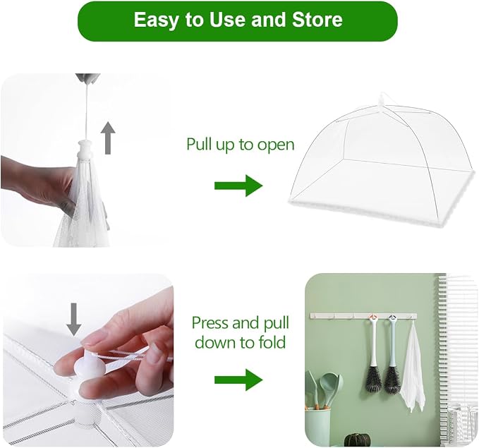 Pop-Up Outside Picnic Mesh Food Covers Tent Umbrella - Image 2