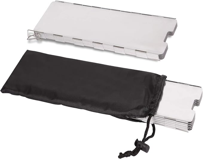 REDCAMP Folding Outdoor Stove Windscreen, Lightweight Butane Burner Windshield - Image 3
