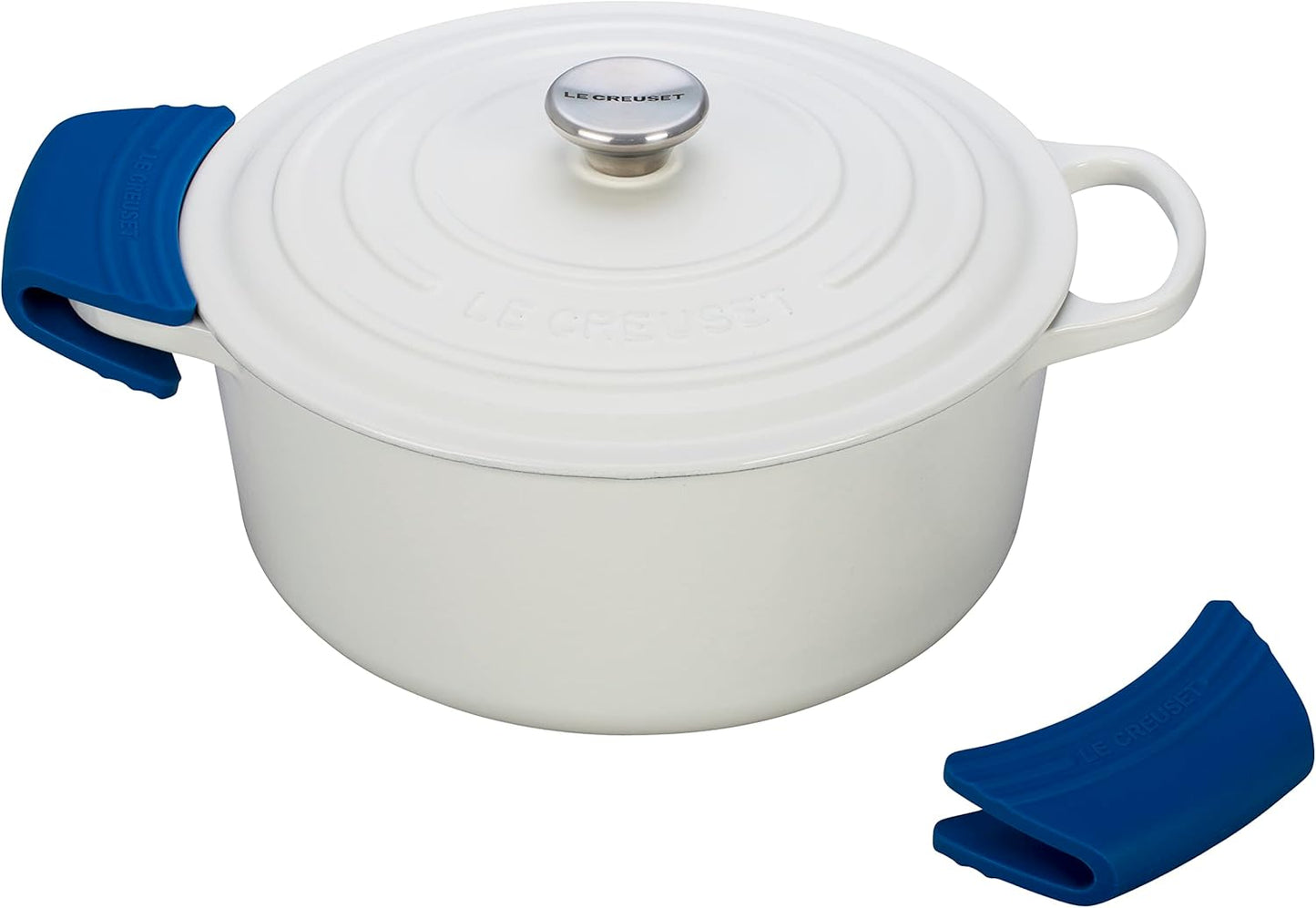 Le Creuset Silicone Set of 2 Handle Grips, 5" x 2 1/2" each, Marseille