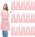 15 Pcs Adult Aprons Bulk with Pockets Adjustable Bib Chef Apron by IMERAGO