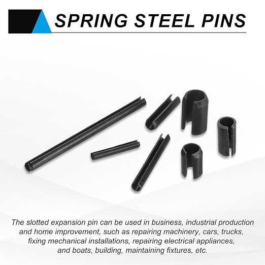 MECCANIXITY 120Pcs Slotted Split Roll Pins 7/50 Inch Dia. 3/10 Inch Length - Image 5