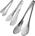 MSY BIGSUNNY Chef Kitchen Tongs Stainless Steel Food Serving Tongs Set Buffet by MSYBIGSUNNY