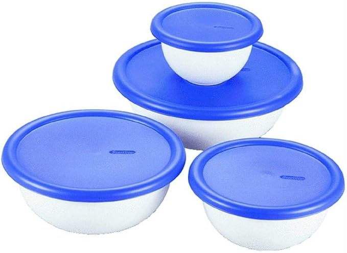 Sterilite 07479406 8 Piece Covered Bowl Set by Sterilite