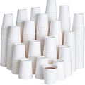 LITOPAK 500 Pack 4 oz Paper Cups, White Disposable Paper Coffee Cups for Party, Picnic, and Travel