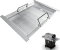 Upgrades Half Griddle for Ninja FlexFlame Grills, Stainless Steel Sizzle Griddle Plate for Ninja PG300 Grill Accessories, Compatible with ninja-Flex Flame Grill Accessories XSKHLFGRIDLE, 17''L x 12''W