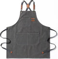 Tosewever Canvas Cross Back Chef Cotton Aprons by Tosewever