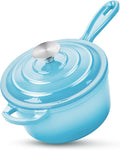 HaSteeL 1 QT Cast Iron Enamel Saucepan by HaSteeL