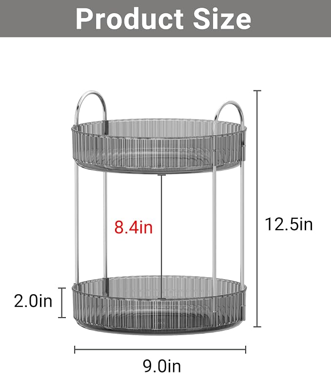 Asayuee 360 Rotating Makeup Organizer - Image 2