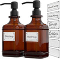 GLADPURE Soap Dispenser 2 Pack, Hand Soap Dispensers by GLADPURE