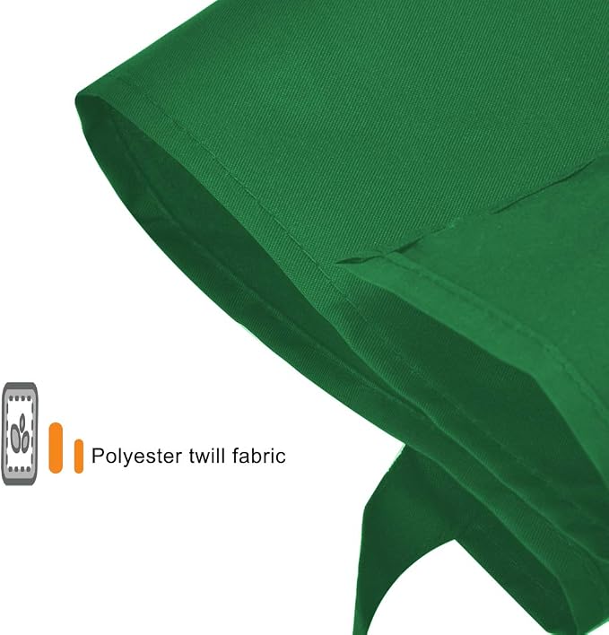 Total 12 PCS Plain Bib Blackish Green Bulk Aprons - Image 4