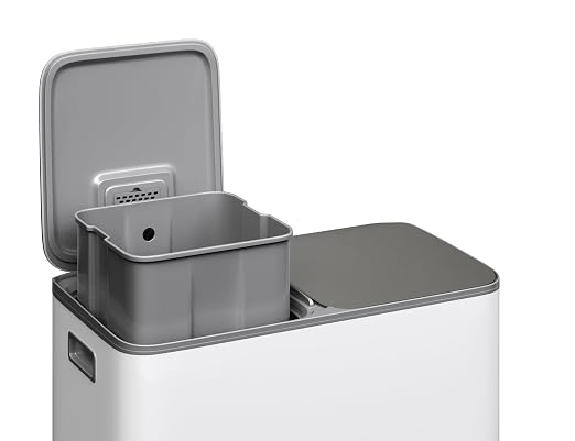 GarveeHome 2 x 10.6 gal Stainless Steel Double Trash Can - Image 7