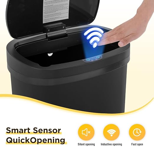 BestOffice | 13 Gallon Plastic Trash Can - Image 5
