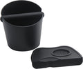 6.3 inch Large Espresso Knock Box Silicone coffee Tamper Mat Espresso Machine Accessories Set of 2 with Removable Knock Bar and Anti-Slip Base for Home Office Barista Tools for Bar Shop