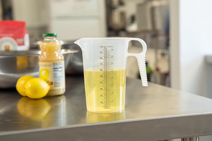 32oz Measure Pitcher with Convenient Conversion Chart – Extra Strong Food Grade - Image 2