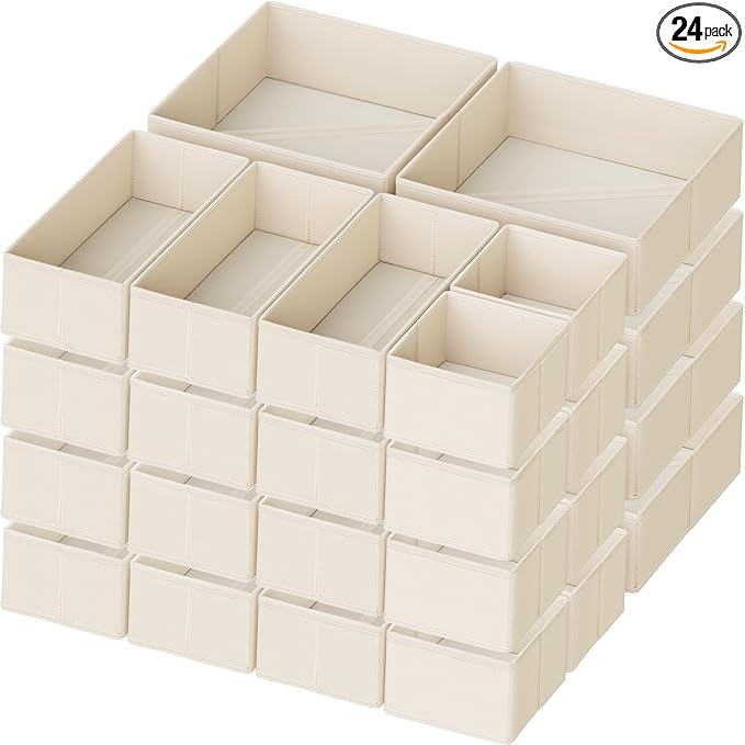 Criusia Drawer Organizer Clothes, 24 Pack Dresser Organizer by Criusia