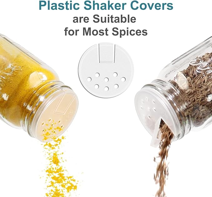 CycleMore 30 Pack 4oz Glass Mason Spice Jars, Round Spice Containers - Image 4