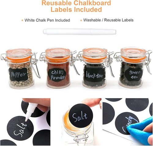 1.7 oz Mini Glass Spice Jars - Image 2