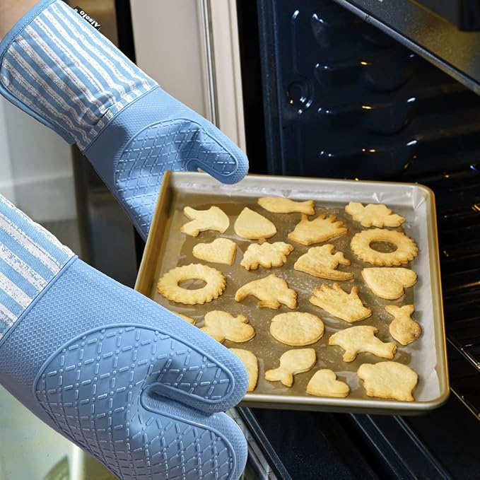 Alselo Silicone Oven Mitts Heat Resistant 932℉ - Image 8