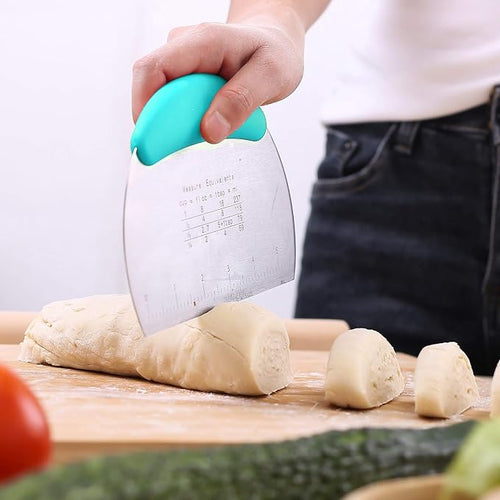 1 pcs Dough Pastry Scraper Chopper/Stainless Steel Dough Scraper Cutter - Image 2