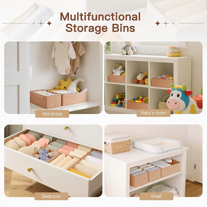 Criusia Drawer Organizer Clothes, 21 Pack Dresser Organizer - Image 5