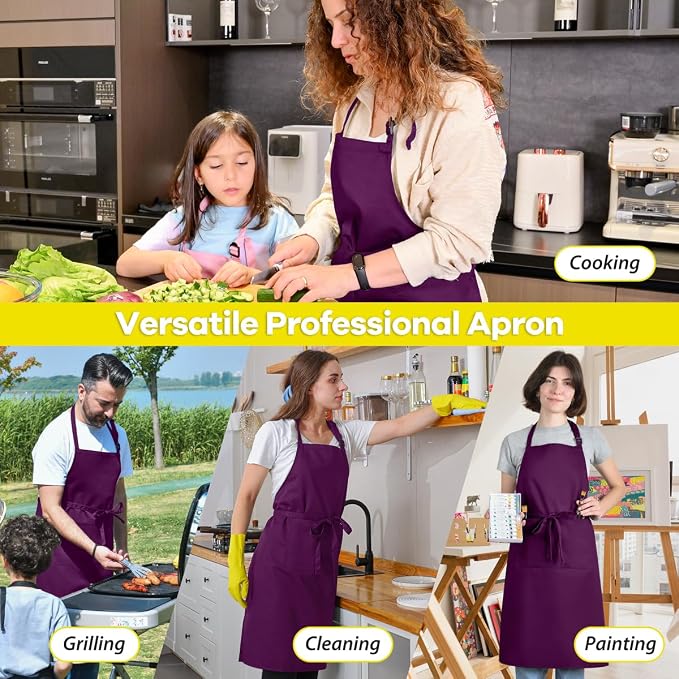 ROTANET Extra Large Apron for Men Adjustable Bib Aprons - Image 6