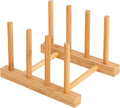 HBlife Bamboo Dish Plate Bowl Cup Book Pot Lid Cutting Board Drying Rack Stand by HBlife